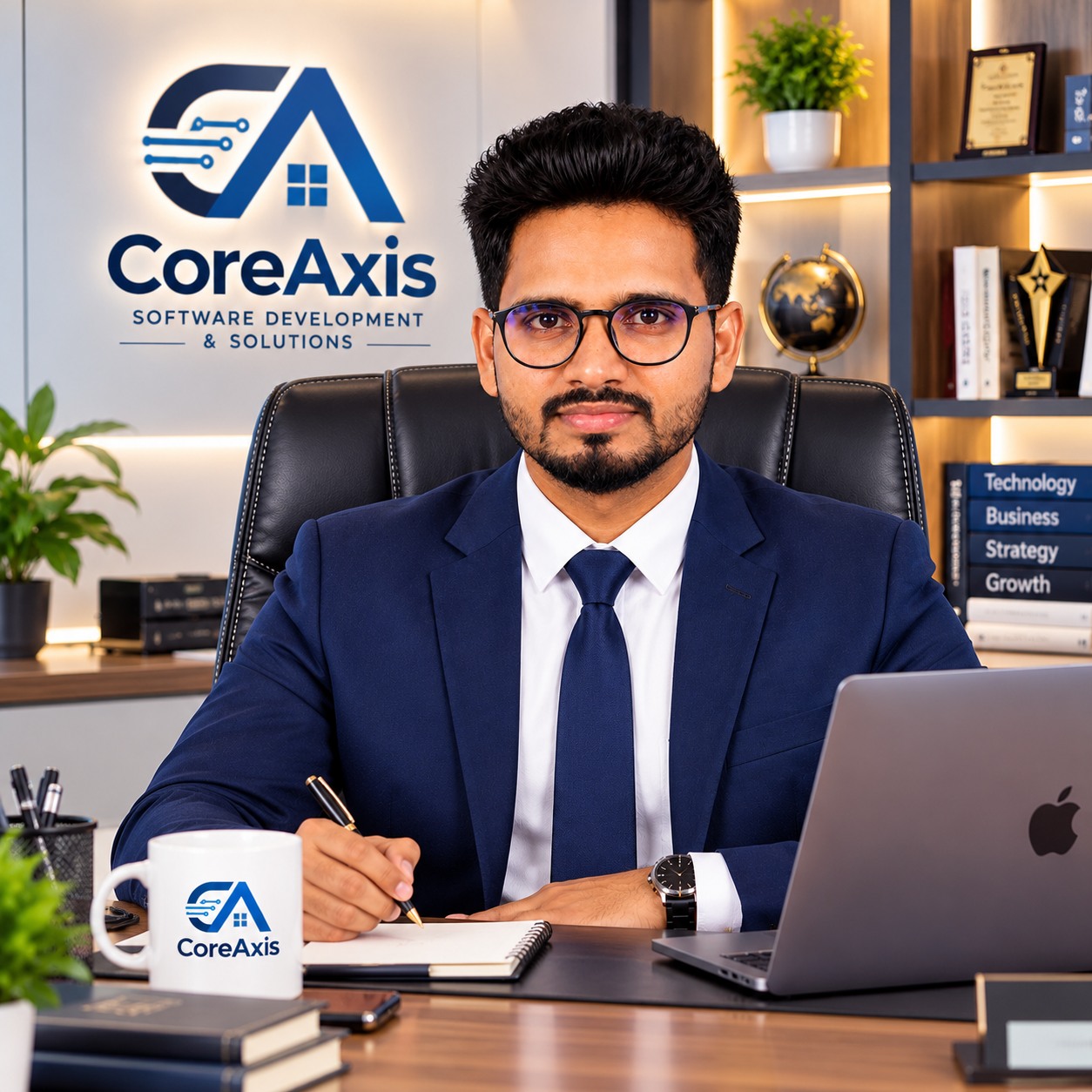 Satyajeet Kumar Singh in a professional CoreAxis office portrait